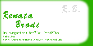 renata brodi business card